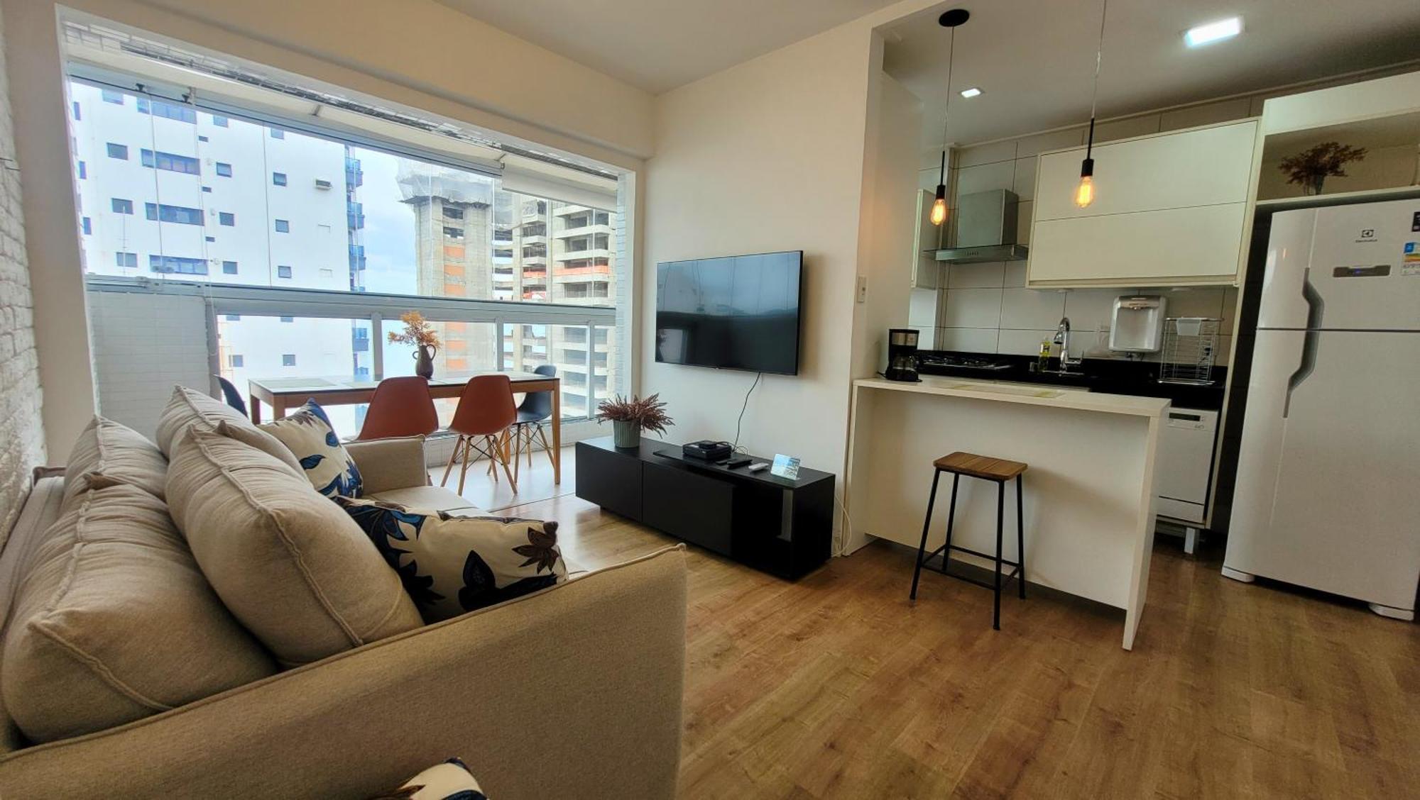 Booksantos Latitude 133 - Ponta Da Praia Vista Mar Kültér fotó